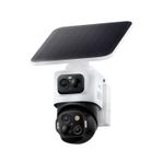 eufy Security eufyCam S4, Güneş Güvenlik Kamerası Kablosuz Dış Mekan, Üçlü Lens Bullet-PTZ Cam, 4K UHD, 360° Pan ve Tilt, Otomatik Takip, 8× Hibrit Zoom, Renkli Gece Görüşü, HomeBase S380 Uyumlu