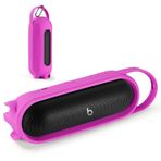 EUGOOCX Beats Pill 2024 için Silikon Taşıma Çantası Kapağı Taşınabilir Bluetooth Hoparlör, Koruyucu Kılıf Seyahat Kılıfı Hoparlör Aksesuarları (Mor)
