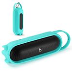 EUGOOCX Beats Pill 2024 için Silikon Taşıma Çantası Kapağı Taşınabilir Bluetooth Hoparlör, Koruyucu Kılıf Seyahat Kılıfı Hoparlör Aksesuarları (Nane Yeşili)