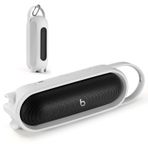 EUGOOCX Beats Pill 2024 için Silikon Taşıma Çantası Kapağı Taşınabilir Bluetooth Hoparlör, Koruyucu Kılıf Seyahat Kılıfı Hoparlörler Aksesuarları (Gri)