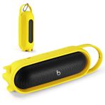 EUGOOCX Beats Pill 2024 için Silikon Taşıma Çantası Kapağı Taşınabilir Bluetooth Hoparlör, Koruyucu Kılıf Seyahat Kılıfı Hoparlörler Aksesuarları (Sarı)