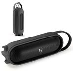 EUGOOCX Beats Pill 2024 için Silikon Taşıma Çantası Kapağı Taşınabilir Bluetooth Hoparlör, Koruyucu Kol Seyahat Kılıfı Hoparlörler Aksesuarları (Siyah)