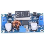 Eujgoov 5A 75W DC - DC Yüksek Güçlü Düşürücü Modülü, Yüksek Güçlü Düşürücü Kurulu Düşürücü Modülü Ayarlanabilir Voltaj Göstergesi Dönüştürücü Regülatör Kartı XL4015