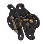 Eujgoov Nonque Dekoratif Kilit çile, Dolap Kilidi çile Mandalı Çile Retro Göğüs Kilit Plakası DIY Vintage Ped Bavul Ahşap Mücevher Kutusu Dolap Süsleme Ev Için (Minni28*23mm)