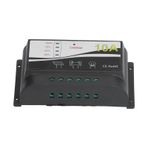 Eujgoov Solar Şarj Deşarj Kontrol Cihazı Solar Panel Kontrol Cihazı Solar Panel Şarj Cihazı Regülatör Muhafazası Aydınlatma Sistemi Için Devre Koruması 12V 24V