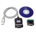 EUKKIC USB 2.0 RS485-485 RS422-422 DB9 Seri Port Aygıt Dönüştürücü Adaptör Kablosu, PL2303