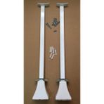 Eurasia Panel Radyatör Ayağı / Yer Konsolu 60 cm Yere Sabitleme 1 Çift(2 Adet) - 3X68 - Beyaz