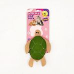 Euro Cat Toys Krem Yeşil Peluş Kapumbağa Kedi Oyuncağı