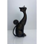 Euro Decora Dekoratif Kedi Biblo Tekli Obje Heykel Ev Ve Ofis Dekorasyon Aksesuar
