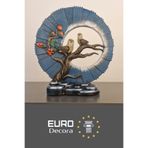 Euro Decora Dekoratif Modern Lüks Baykuş Obje Masaüstü Hediyelik Eşya Heykel Ev Dekorasyon Aksesuar 24x21.5 cm