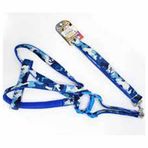 Euro Dog Mavi 25 mm 120 cm Köpek Uzatma Tasması ve Göğüs Tasması