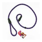Euro Dog Mor/Siyah 14 mm 120 cm Uzatmalı Boğma Köpek Tasması