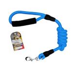 Euro Dog Siyah 14 mm x 120 cm Köpek Gezdirme Tasması