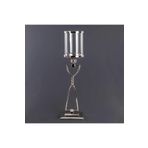 Euro Flora 16x73 cm Metal Ayaklı Cam Mumluk