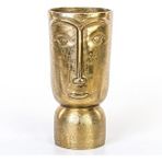 Euro Flora Metal Surat Vazo 16,5x37 Cm Dore Altın