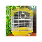 Euro Gold 34.5x28x45.5 cm Renkli Beşgen Çatılı Kuş Kafesi