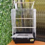 Euro Gold Açılır Çatılı Krom 40.5x40.5x59.5 cm Papağan Kuş Kafesi