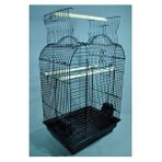 Euro Gold Pet Açılır Çatılı Siyah 47x36x70 Papağan Kafesi