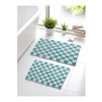 EUROBANO Chess 2'li Banyo Paspası Kaymaz Taban 60x100-60x50