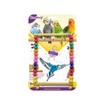 EuroBird Renkli Boncuklu Kare Salıncak Kuş Oyuncağı