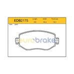 EUROBRAKE EDB2175 Ön Balata Megane IV 15 Gdb2175- -Lp3306