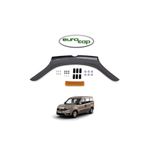 EUROCAP Fiat Doblo Ön Kaput Koruma Rüzgarlığı 3mm Akrilik (ABS) Parlak Siyah Deflektör 2015->