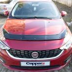 EUROCAP Fiat Egea Ön Kaput Koruma Rüzgarlığı 3mm Akrilik (ABS) Parlak Siyah Deflektör 2015+ ** A8 34 **
