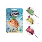Eurocat Catnipli Yaldızlı Fare Karışık Renkli 13 cm Kedi Oyuncağı