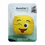 Eurocat Dil Çıkaran Smiley Küp 6 cm Kedi Oyuncağı
