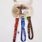 Eurocat Kedi Ekose Desenli 10 mm 28 cm 3 Adet 2 Boyun Tasması
