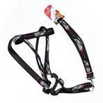 Eurodog 25 mm 120 cm Siyah Köpek Uzatma + Göğüs Tasması