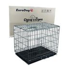 Eurodog 92x61.5x68.5 cm Siyah Dövme Köpek Kafesi