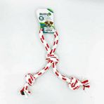 Eurodog Halka Üç Düğüm Kırmızı Beyaz 30 cm Diş Ipi