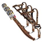 EuroDog Köp.Uztm+Göğüs Tasması Leopar 15mm 120cm (3 paketi)