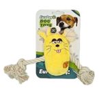 Eurodog Sesli, İpli Peluş Kemik Köpek Oyuncağı 21 cm