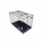 Eurodog Siyah 92x56x66 cm Metal Köpek Kafesi