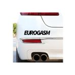 Eurogasm Yazılı Oto Sticker Siyah 20*4 Cm