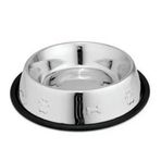 Eurogold 24 Oz Desenli Çelik Köpek Mama Kabı