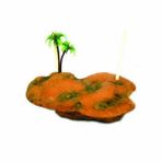 Eurogold Akvaryum Dekoru Yüzen Kaplumbağa Adası 21,5X14,5X5,5 Cm