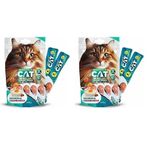 EuroGold Cat Sıvı Kedi Ödülü Somon-Kızılcık 5x15 gr 2li paket