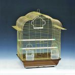 EuroGold Pirinç Telli Çatılı Kuş Kafesi 34,5X28X45,5 cm