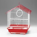Eurogold QH 30x23x39 cm Üçgen Çatılı Kırmızı Kanarya Muhabbet Kuşu Kuş Kafesi