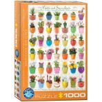 Eurographics Eg60000654 1000 Parça Cactus Succulents Pieces Puzzle