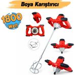 Euromax Elektrikli Boya Harç Karıştırıcı M14 - 1800 W Çift Kulp Ergonomik Mikser Karıştırma Makinesi - Yeşil