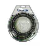 Euromıx Bristerli Çelik Örgülü 150Cm 360° Dönerli Duş Hortumu 150 Cm Dh 005-6