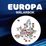 Europa Målarbok: Europas nationella flaggor | 8,5 x 8,5 tum | 51 målarbok | Present till barn, tonåringar och vuxna
