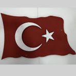 Europiyer Dalgalı Model Dış Cephe Dekoratif Türk Bayrağı