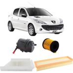 Eurorepar Peugeot 206 1.4 Hdı Periyodik Bakım Filtre Seti 4'lü - Beyaz