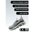 eurosantex Spor İş Ayakkabısı Air Taban Ortopedik Çelik Burunlu Iş Ayakkabısı Sb Füme