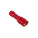 EUROWEST Dişi Tip Tam Izoleli Faston Tip Kablo Terminali (0,50-1,50MM) 6,3mm Kırmızı (EFFD-1638) 200 Adet